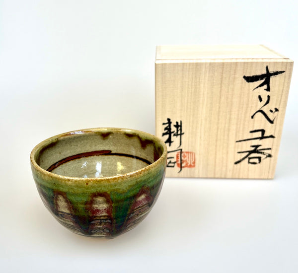 Yunomi (Teacup) Oribe - Koji Kitano - Ume (250 mL)