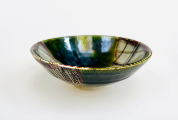 Hirachawan (Summer Matcha Bowl) Oribe - Koji Kitano - Koshi / Komochi Shima
