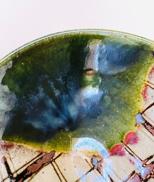 Hirachawan (Summer Matcha Bowl) Oribe - Koji Kitano - Koshi / Komochi Shima