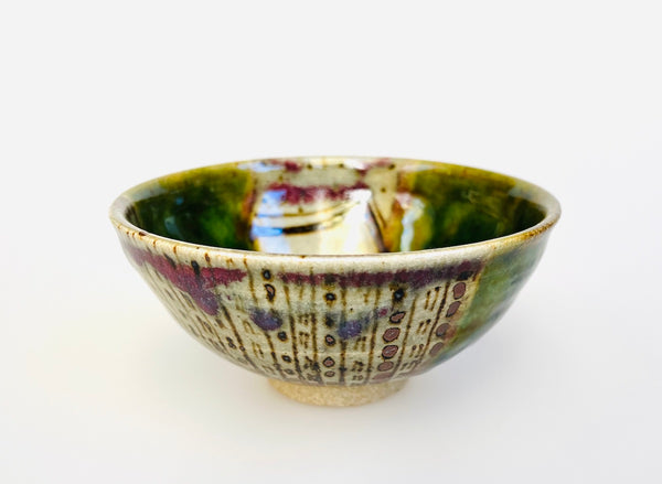 Matcha Bowl Oribe - Koji Kitano - Shibori