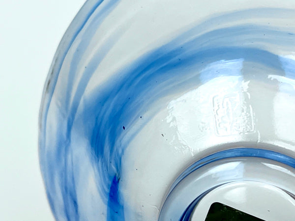 Glass Hirachawan (Summer Matcha Bowl) – Giyaman Ruri (Lapis Lazuli)