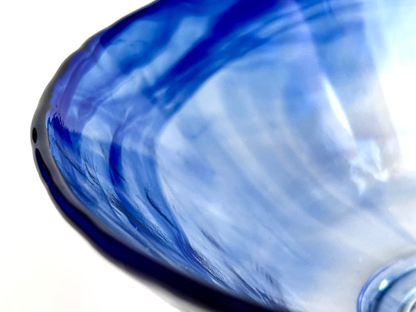 Glass Hirachawan (Summer Matcha Bowl) – Giyaman Ruri (Lapis Lazuli)