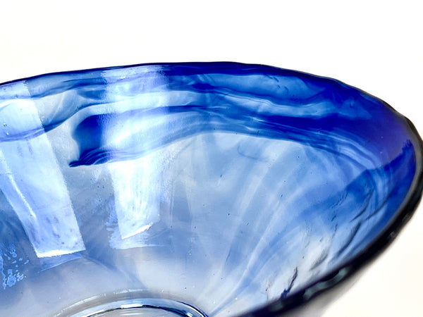 Glass Hirachawan (Summer Matcha Bowl) – Giyaman Ruri (Lapis Lazuli)