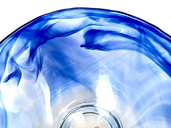 Glass Hirachawan (Summer Matcha Bowl) – Giyaman Ruri (Lapis Lazuli)