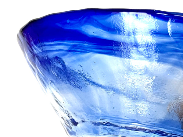 Glass Hirachawan (Summer Matcha Bowl) – Giyaman Ruri (Lapis Lazuli)