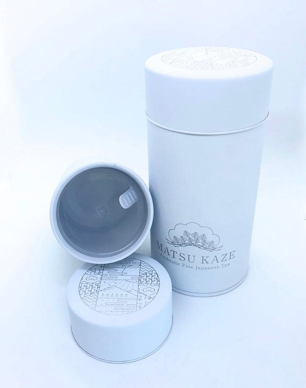 Matsu Kaze's Tea Storage Container (White)