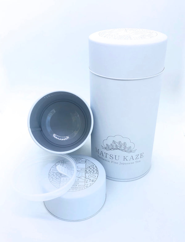 Matsu Kaze's Tea Storage Container (White)