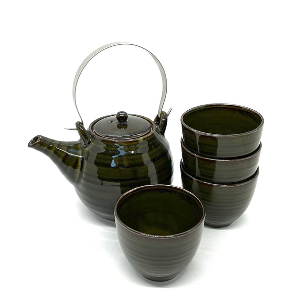 Dobin Teapot with Teacups Mino – Zen   (450 ml)