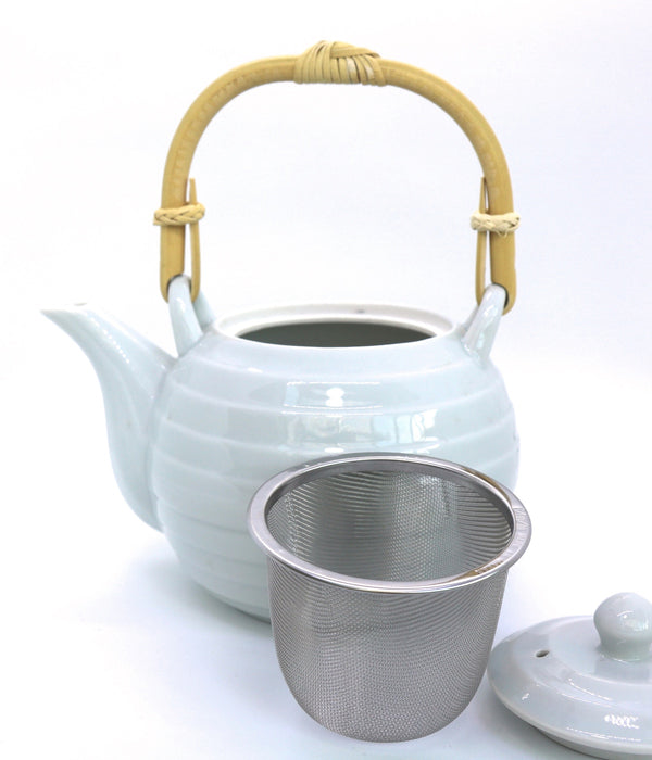 Dobin Teapot with Teacups Mino - Sendan Hakuji (500 mL)