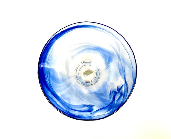 Glass Hirachawan (Summer Matcha Bowl) – Giyaman Ruri (Lapis Lazuli)