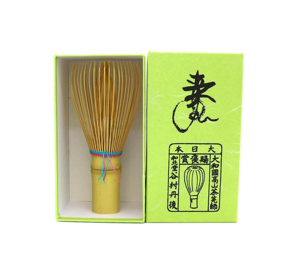 Wahokudo Chasen - Shin Kazuho White Bamboo with Colour String