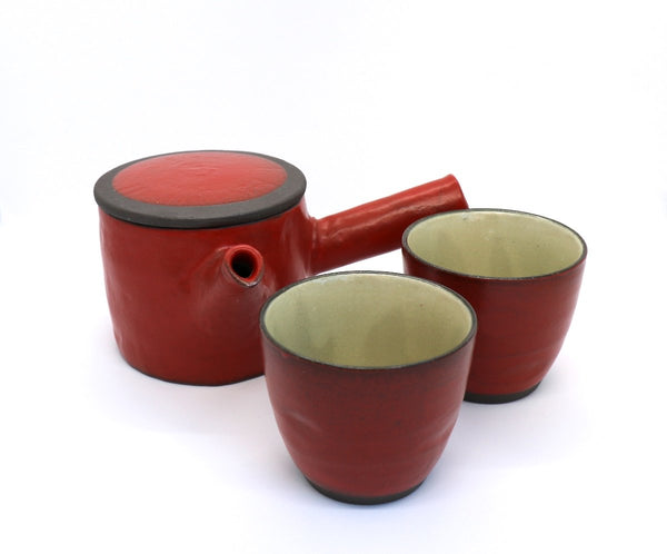 Kyusu Teapot with Teacups Mino - Hinata (310 mL)